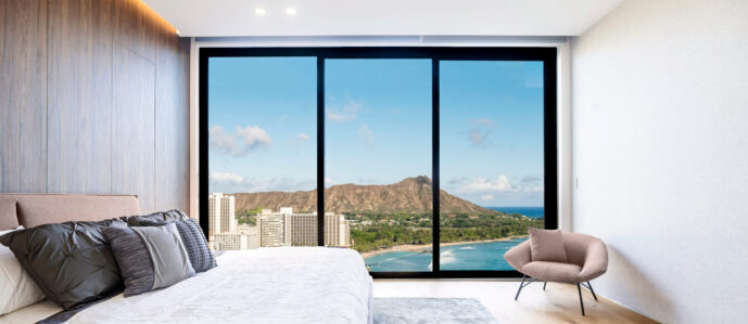 Condo Interior With Beach View